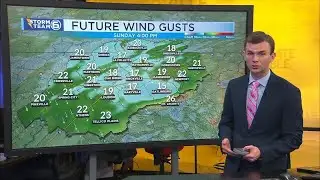 A chilly and breezy Sunday