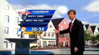 A few flurries possible tonight