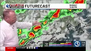 A First Alert for scattered storms Today & Tomorrow