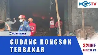 A junkyard in Sukabumi City burns down