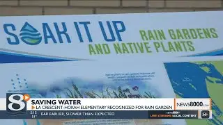 A La Crosse conservation group is highlighting a local elementary school for its water-friendly