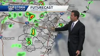 A look ahead to rain timing for Friday and the weekend