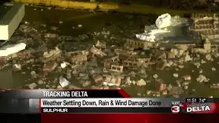 A look at damage in Sulphur from Hurricane Delta