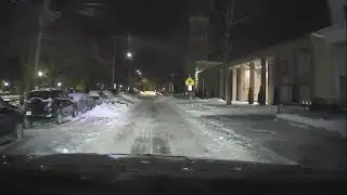 A look at road conditions in New Haven Tuesday morning