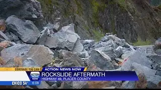 A major rockslide shut down a mountain road in Placer County this weekend