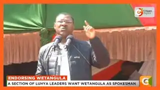 A section of Luhya leaders want Wetangula as their spokesman