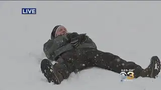 A Snow Angel To Remember During Storm Pummeling Area
