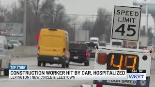 AAA talks work zone safety after Lexington construction worker hit by car