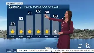 ABC 10News Pinpoint Weather with Meteorologist Megan Parry