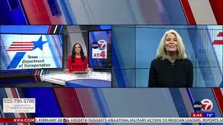 ABC-7 at 4: TX Dot El Paso provides update on I-10 widening west project