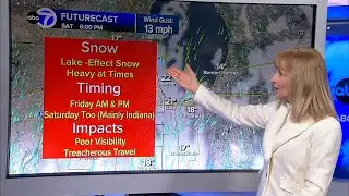 ABC7 AccuWeather Forecast Chicago: Lake-effect snow could make for messy commutes Friday