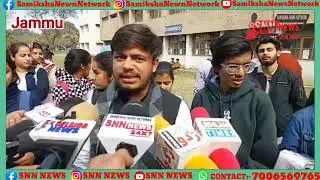 ABVP JU Holds a strong protest against the University administration