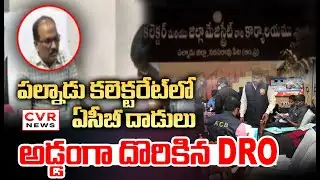 పల్నాడు కలెక్టరేట్ లో ఏసీబీ దాడులు | ACB Caughed By DRO Murali Redhanded | CVR News
