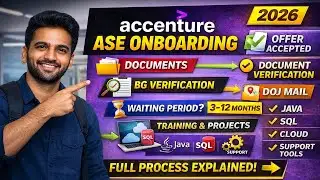 Accenture ase onboarding process | Offer Letter to Project Allocation (Full Reality)