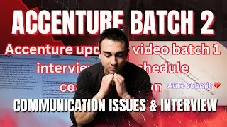 Accenture associate software engineer communication issues & interview batch 1 any results update?