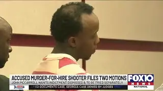 Accused murder for hire shooter files 2 motions