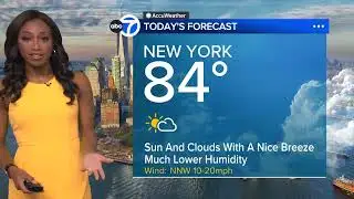 AccuWeather: Less humid, not as hot
