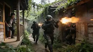 Action film! Special forces raid a terrorist base, unleashing full firepower to rescue hostages！