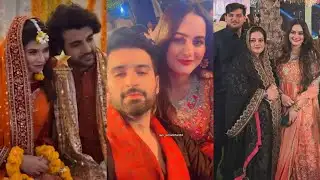 Actress Umar Alam #shaadi Mayoun Mehndi Function Actress Aiman Muneeb Tamasha Winner Umer Alam Shadi