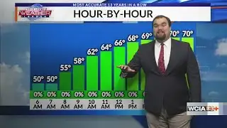 Adam "Another cold front rolls in to keep the weekend cool"