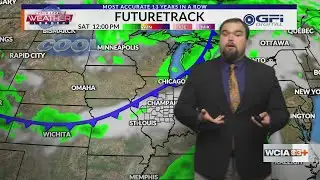 Adam "Another cool down for the weekend which will bring 70s by next week"