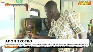 ADOM TROTRO: Train services open to public as Ghana Railway Authority resumes Accra-Tema operations