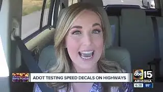 ADOT testing new road speed decals to help slow down drivers