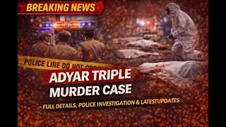 Adyar Triple Murder Case | Full Details, Police Investigation & Latest Updates