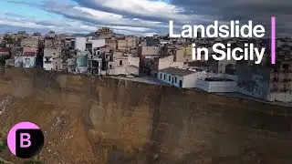 Aftermath of Landslide in Niscemi, Sicily