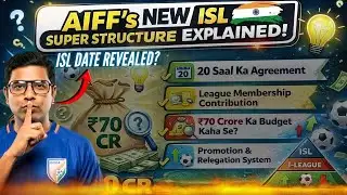 🔴 AIFF ISL New 20-Season Framework Explained | Open League Model & Revenue Plan
