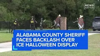 Alabama County sheriff faces backlash over ICE Halloween display