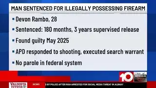 Albany man sentenced to 15 years for illegal firearm possession