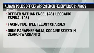 Albany police officer arrested on felony drug charges