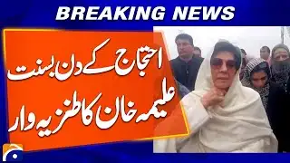 Aleema Khan’s Sharp Comment on Protest Day!" | Breaking News | Geo News