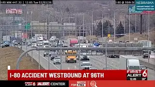 ALERT CENTER: Crash affecting traffic on I-80