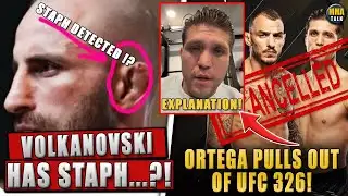 Alexander Volkanovski has STAPH...!? UFC 326 co-main event CANCELLED! Aaron Tau issues statement