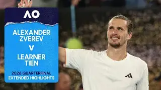 Alexander Zverev v Learner Tien Extended Highlights | Australian Open 2026 Quarterfinal