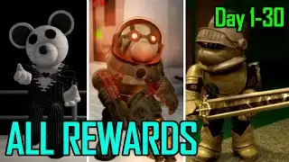 ALL ADVENT CALENDAR REWARDS DAY 1-30... (Roblox Piggy)