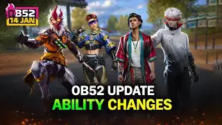 All Characters Ability Changes OB52 Update in Free Fire | Character Adjustment After Update 