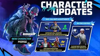 All Characters Adjustment After OB52 Update in Free Fire | 14 January Character Update 