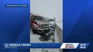 All lanes now open after 12-vehicle crash in Berks County