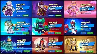 ALL MORTIS SKINS UNLOCK ANIMATION | Brawl Stars 