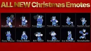 ALL NEW CHRISTMAS EMOTES | Roblox Ink game Showcase