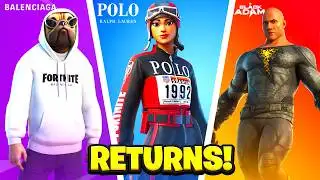 ALL RETURNING SKINS, EMOTES & PICKAXES!