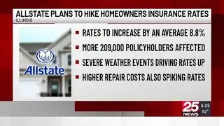 Allstate plans nearly 9% increase for Illinois homeowners’ insurance rate
