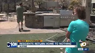 Alpine residents return home to nothing
