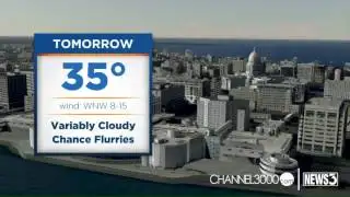 AM Weather: Cloudy, not as cold for Monday
