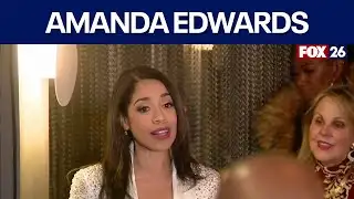 Amanda Edwards speaks as early voting results pend