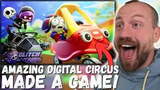 AMAZING DIGITAL CIRCUS MADE A GAME!!! GLITCH KARTS (REACTION!!!) Murder Drones