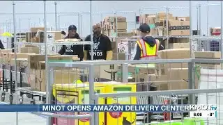 Amazon debuts delivery center in Minot